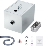 Grease Separator - Stainless Steel Heavy Duty Commercial Kitchen Grease Trap - Ideal for Restaurants - Food Waste Filter