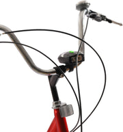 Driewieler - Geschikt voor Volwassenen - Inclusief Fietsmand- 24 Inch - 7 Versnellingen - Opvouwbaar - Met LED Verlichting - Rood