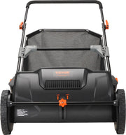 Grasmaaier - Handmatige Tuinveger - 53,5 cm Werkbreedte - 99L Opvangzak - Verstelbare Borstelhoogte - Geschikt voor Gazon - Oprit en Tuin - Ergonomisch en Duurzaam Design