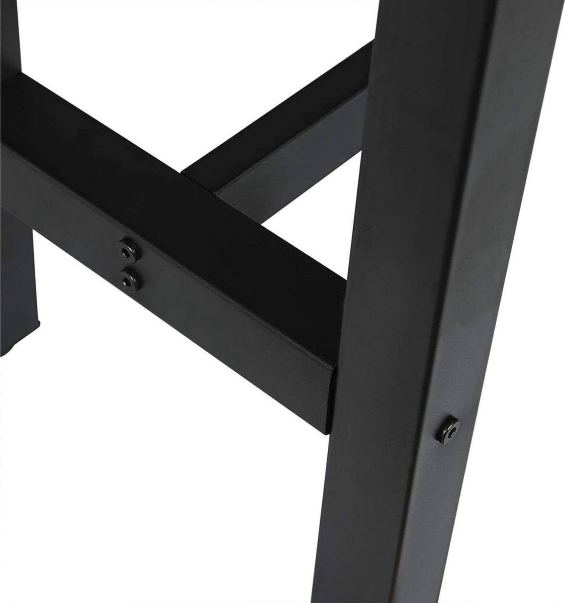 Bartafel - Met Voetensteun - Zwart - 140x40x100 cm - Voor Binnen/Buiten