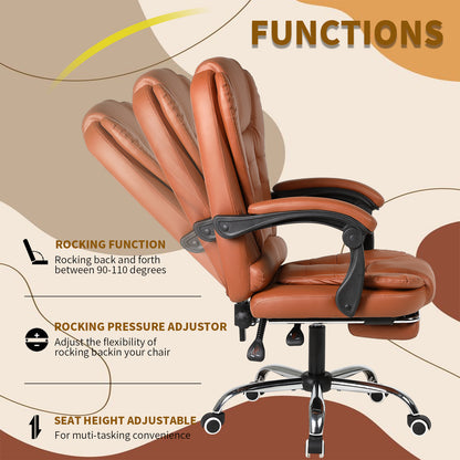 Ergonomische Gamingstoel – Bureaustoel – Draaistoel – Kantoorstoel – Gamestoel – Verstelbare Hoofdsteun – Memory Foam Zitting