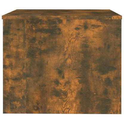 Modern Rectangular Solid Acacia Wood Coffee Table - 80x50x40cm, Smoked Oak Finish, Lightweight & Durable, Easy Assembly, No Power Needed, Perfect for Living Room or Outdoor Spaces, Indoor/Outdoor Use, Coffee Table for Living