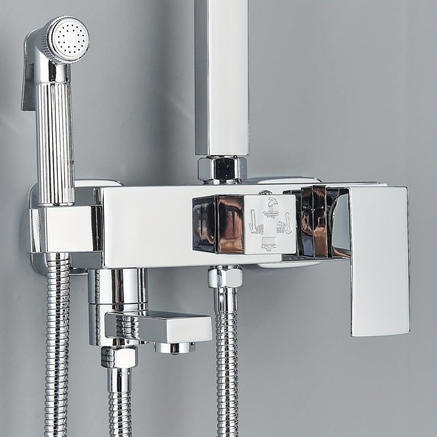 Regendouche – Douchekolom – Douche Set – Douchekop – Douchekraan – Chroom – 29x19 cm Regendouchekop – 304 Roestvrij Staal & Messing