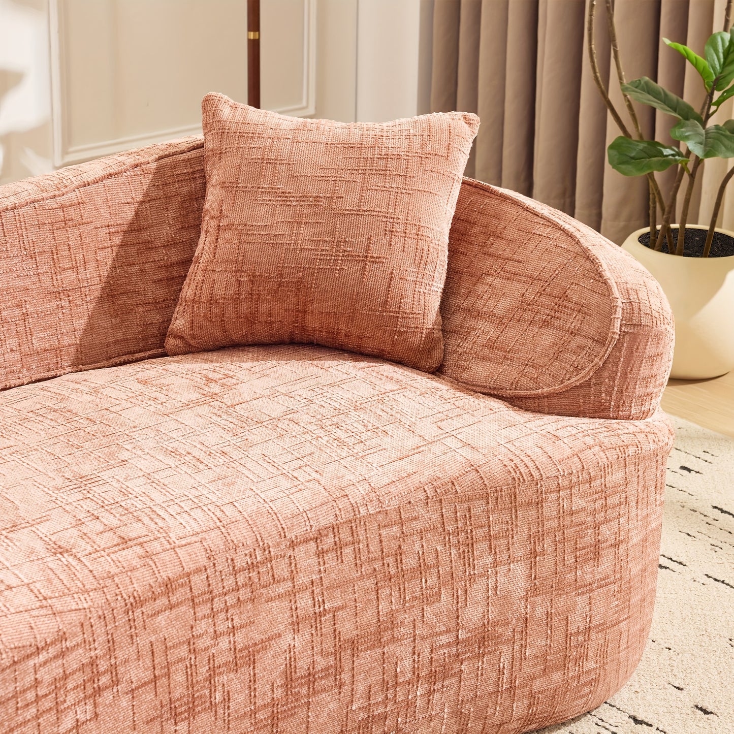 Slaapbank – Bedbank – Sleeperbank – Klikbank – Slaapbank Roze – Ruimtebesparend Ontwerp – Zachte Katoenen Bekleding