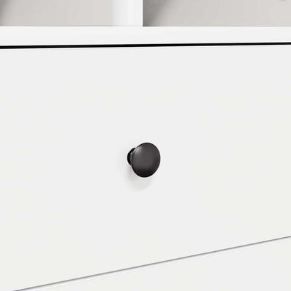 Desk with storage space with shelf 2pcs white 70 x 50 x 76cm Sleek exterior, ample storage space, sturdy and smooth, featuring a minimalist yet functional design., Study Table, Contemporary Desk, Modern Furniture, Robust Buil