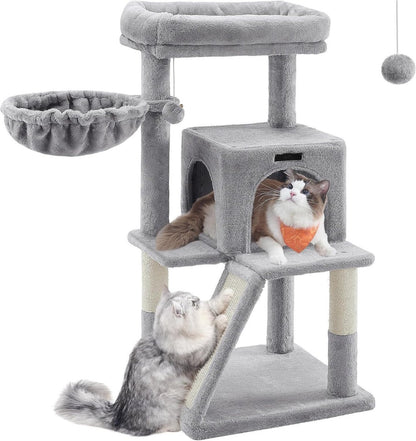 Krabpaal Voor Zware Katten - Krabpaal - Krabpaal Voor Grote Katten - 48x48x96cm - Lichtgrijs