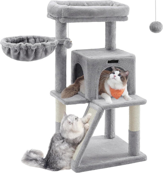 Krabpaal Voor Zware Katten - Krabpaal - Krabpaal Voor Grote Katten - 48x48x96cm - Lichtgrijs