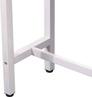 Bartafel - Bistro Cocktail Eettafel - Vintage MDF Hout - 100x40x100cm - Hoge Koffie Thee Toonbank - Tafel voor keuken Bar & Balkon - Binnen & Buiten - Wit
