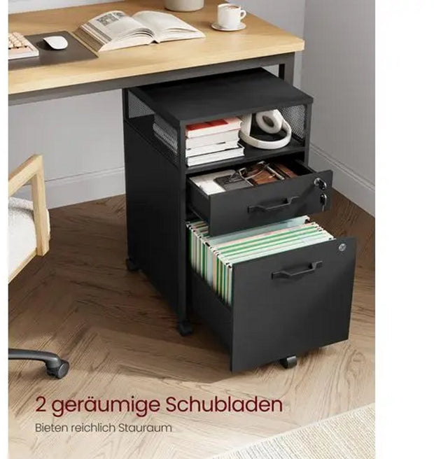 Archiefkast - zwart - kantoorkast - dossierkast - archiefkast metaal - archiefkast met slot - archief kast