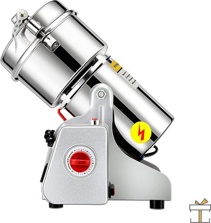 Professionele Elektrische Graanmolen - Spice Grinder - Kruidenmolen - Kruiden Maler - RVS - 2500W - 800 gram