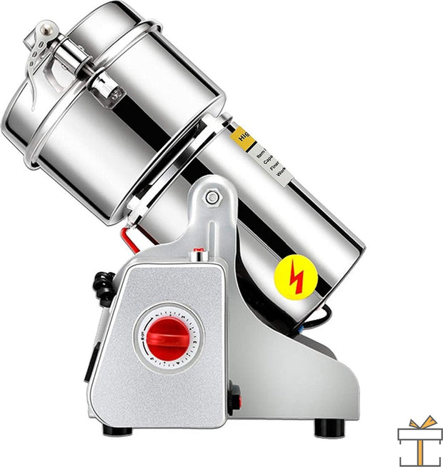 Professionele Elektrische Graanmolen - Spice Grinder - Kruidenmolen - Kruiden Maler - RVS - 2500W - 800 gram