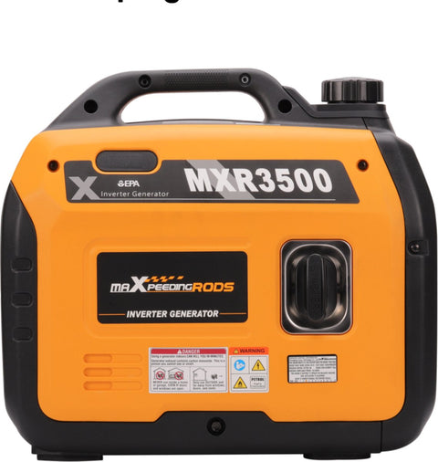 Super silent Inverter Generator 3300 W - Petrol, 4-stroke - With USB and 230V sockets - Emergency power generator for camping, travelling and war emergencies