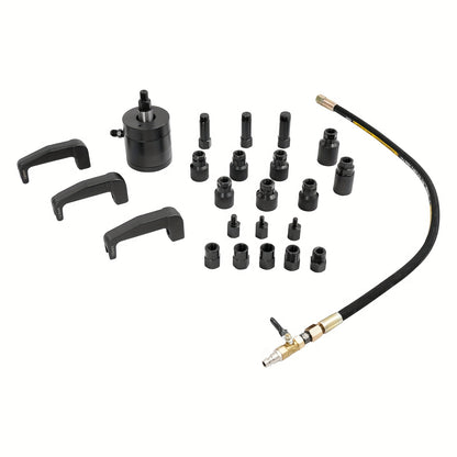 Diesel Injector Puller – Injector Trekker – Injector Demonteerset – Pneumatische Injectorverwijderaar – Diesel Injector Ontmantelingsset – 24-delig – Carbon Stalen Constructie – Compleet Met Koffer