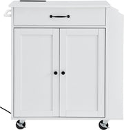 Keukentrolley - Keukentrolley Met Lades - Keukeneiland - Keukentrolley Op Wieltjes - Serveerwagen - Keukentrolleys - Trolley - Opbergrek - Trolley Op Wieltjes - Roltafel - Badkamer Trolley - Opbergtrolley - Woonkamer Trolley Op Wieltjes - Wit