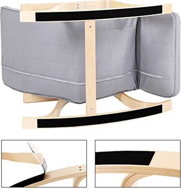 Schommelstoel - Stoel - Relaxfauteuil verstelbaar - Relaxstoel - Ligstoel - 67 x 125 x 91 cm - Blauw