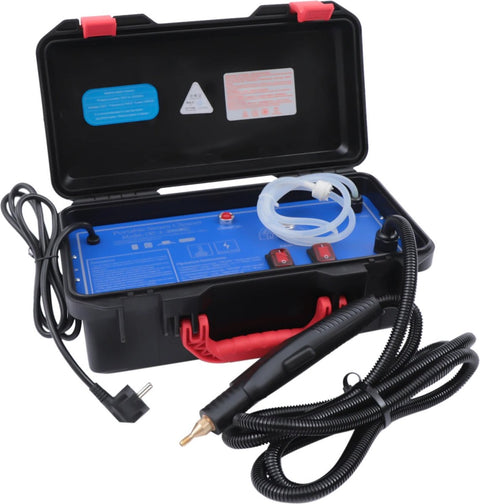 Stoomreiniger Draagbaar - 3000W - Hogedruk - Automatisch - 220V - Heavy Duty - Instelbaar Stoomvolume - incl. 6 Opzetstukken - Tapijt, Auto, Koelkast, Bank, Airconditioning, Vloer