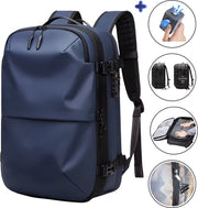 Vacuümrugzak - 60L - Waterdichte rugzak - 17” laptopvak - Inclusief pomp - 49 cm x 32 cm x 15 cm /20 cm - Blauw