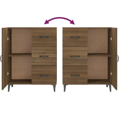 Sideboard 69.5X34X90 Cm Edited Hout Bruin Eikenkleur