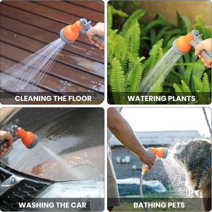 Tuinslanghaspel – Slanghaspel – Wandslangenbox – Slangenhouder – Slangopberger – Automatisch Oprolsysteem – 180° Draaibare Muurbeugel – 20 Meter – 9-in-1 Verstuiver