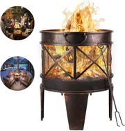 Vuurkorf - Terras Vuurplaats - BBQ - Stabiel en Solide - Antiek Romeinse Look - 45 cm x 58 cm