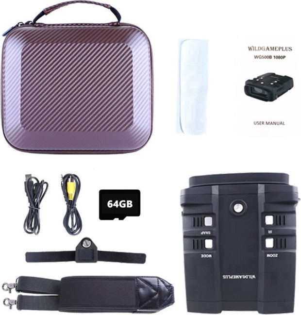 Nachtkijker met Infrarood - Verrekijker voor Volwassenen - Warmtebeeld Kijker met Nachtzicht - Inclusief 32GB SD Kaart