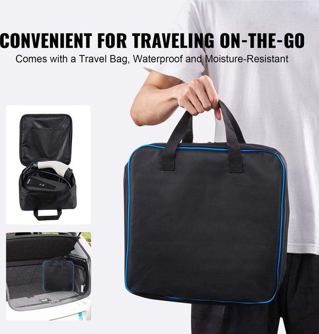 Draagbare Ev - Elektrische Voertuig Oplader Ev - Laadkabel - Oplaadkabel met Type 2 - (IEC62196) CEE 7/7 Stekker 1-Fase 8.6m - 16A - 3.68kW - Zwart