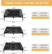 XXL Dog Bed - Dog Sofa - Dog Bench - Elevated - Pet Basket - Pet Cushion - Pet Mat - Pet Bed - For Indoor and Outdoor Use - Lounger - Removable Plush Bolster - Cooling for the Summer
