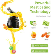 Slowjuicer - Sapcentrifuge voor Groenten & Fruit - Coldpress - Juicer - Anti Drup - Anti Oxidatie - 500 ml