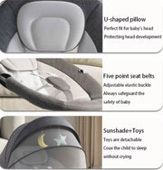 Elektrische Wipstoel - Wipstoel - Babystoel - Baby Swing - Schommelstoel - Elektrisch - Afstandsbediening - Bluetooth voor muziek - Grijs