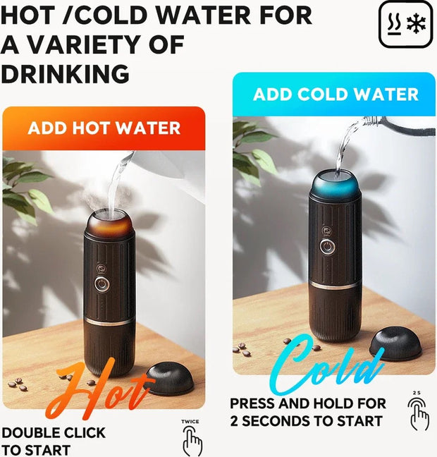 Draagbare Koffie Zet Apparaat - Koffie Machine - Dolce Gusto - Senseo - Poeder Koffie - Met Draagtas - Zwart