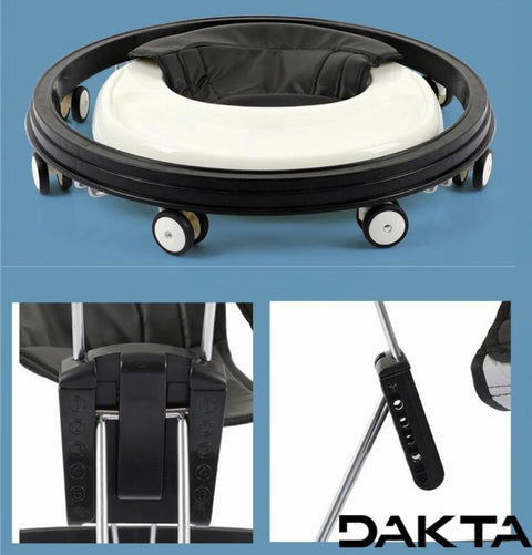 Loopstoel Baby - Loopstoeltje Verstelbaa - Loopwagen - Loopstoelen Meisje / Jongen - 6 tot 18 maanden - Grijs