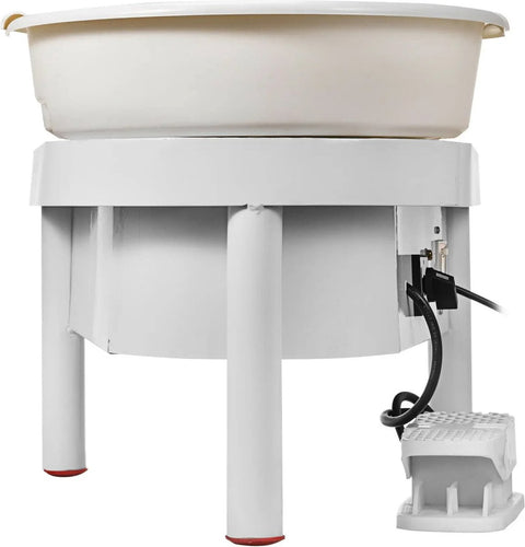 Pottenbakkersschijf Set - Inclusief Tools - Boetseerschijf - Draaischijf Pottenbakker - Pottenbakken Draaiplateau - Keramiek - 300W - 25CM - Wit