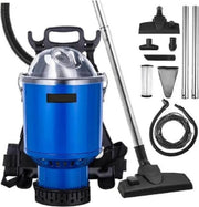 Vacuum Cleaners – 4L Commercial Industrial Backpack Vacuum Cleaner - 5 in 1 Lightweight with HEPA Filter - 1000W - 220V
