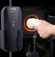 Draagbare Ev - Elektrische Voertuig Oplader Ev - Laadkabel - Oplaadkabel met Type 2 - (IEC62196) CEE 7/7 Stekker 1-Fase 8.6m - 16A - 3.68kW - Zwart