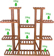 Plantenrek - Plantenrek Binnen - Plantentafel - Plantenstandaard - Plantenzuil - Planten Meubel - Houten Plant Stand - Creatieve Planten Kast - Voor Meerdere Planten - Hout