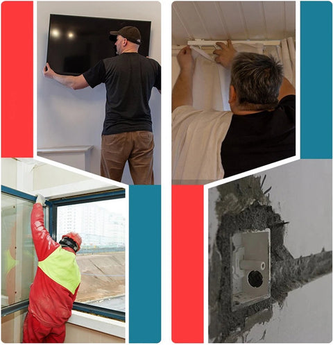 Klopboormachine - Boorhamer - Boormachine Met Klopfunctie - Beitelhamer - 2 Opties - Met Handvat - Koolborstel loos - Voor 18V / 21V Batterij - Blauw