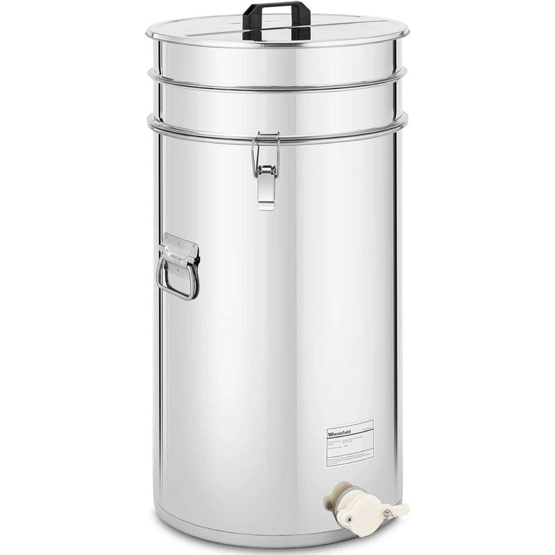 Honey Extractor with a Steel Sieve, Lid And Valve 100 L
