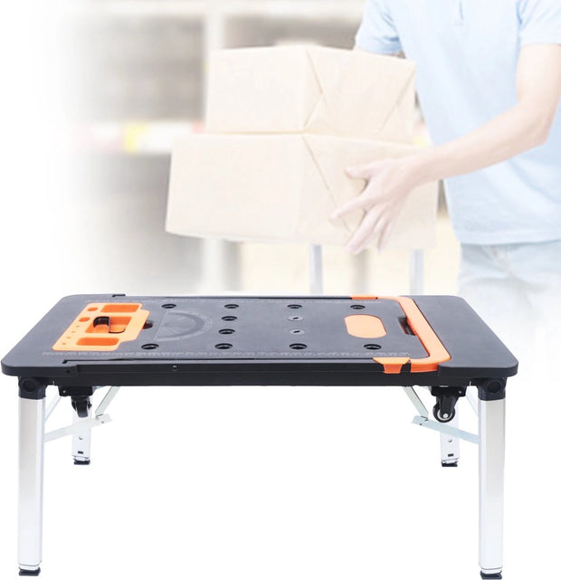 Multifunctionele Werkbank - 7-in-1 - Transport Trolley - Tot 250kg - 109x55 cm - Hoogte Verstelbaar - 4 Wielen - Opvouwbaar - Inklapbaar