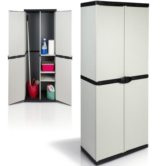 Tuinkast Kunststof - Tuinkist - Tuinkasten voor Buiten - Tuinberging - Grijs