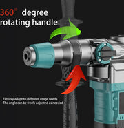 Demolition Hammer - Demolition - Jack Hammer - Drill - Heavy Concrete Breaker - Powerful - Electric Demolition Hammer - Rotary Hammer - Professional - Cordless Rotary Hammer - Concrete Perforator - 1200W - 220V - Case