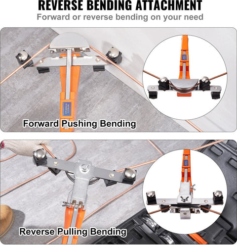 Pijpenbuiger Pro-Q - Professionele Pijpenbuiger - Robuust - Ergonomisch - Complete Set - Incl. Pijpensnijder - 7 Matrijzen - Ontbramer - Opbergbox