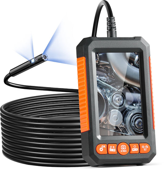 Endoscoopcamera - Endoscoop - 1080p - 5m Kabel - 4.3" Display - Geschikt voor IndustriëLe Inspectie - Zwart