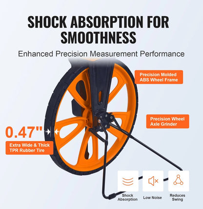 Measuring Wheel - Road Marking Tools - Construction - Measuring Tools - Measuring - For Carpenter - 12.5 Inch