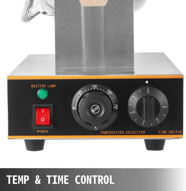 Wafelijzer - Elektrische Wafelijzer Machine - Wafelmaker - Poffertjespan - Poffertjesmaker - Bubble Wafelijzer – Roestvrijstaal - Wafel Bakken Machine - 1400W