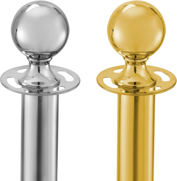 Gold Posts - With Red Velvet Rope - Cinema - Red Carpet Posts - Event Posts - Queue - Crowd Control - Entrance