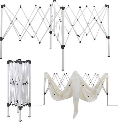 Opvouwbaar Paviljoen - 3x3m - Waterdicht en UV-bescherming - voor feesten en buitenevenementen