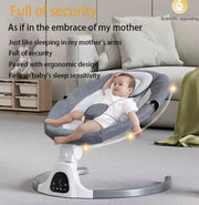 Elektrische Wipstoel - Wipstoel - Babystoel - Baby Swing - Schommelstoel - Elektrisch - Afstandsbediening - Bluetooth voor muziek - Grijs