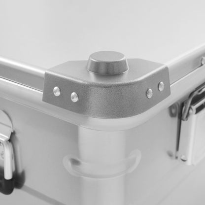 Opbergbox Aluminium – Opbergkist, Opbergdoos, Opbergcontainer, Opbergbak – Robuust & Sluitbaar – 50L Grote Inhoud, Weerbestendig