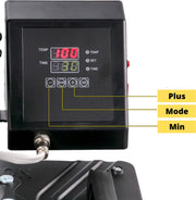 Transfer Press - Printing Machine - Heat Press - Printing Press - Heat Press Machine - Sublimation Printer - 38 x 30 CM - Black - Multifunctional Sublimation for Mug/Latte Mug/Hat/Plate/Bottle