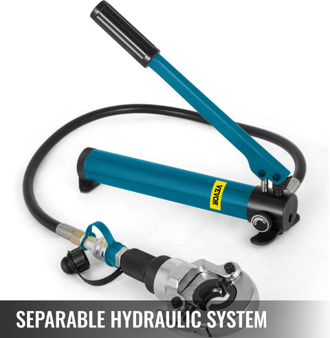 Hydraulische Krimptang - V-vormige - TH-vormige Pijptang - Bekken 360° Draaibaar - 6T - V12-28mm - TH16-32mm - Geschikt voor Samengestelde Buizen PEX PE-X PB-buizen